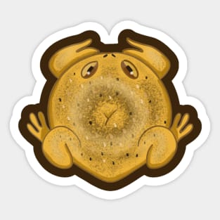 Everything Bagel Toad Sticker